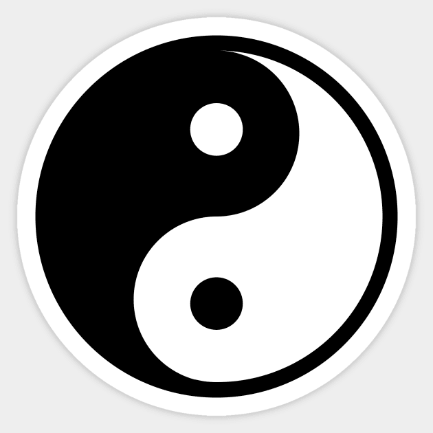 Yin Yang Sticker by LefTEE Designs